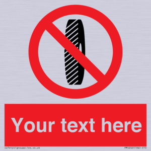 Custom Do Not Change Grinding Wheel Sign